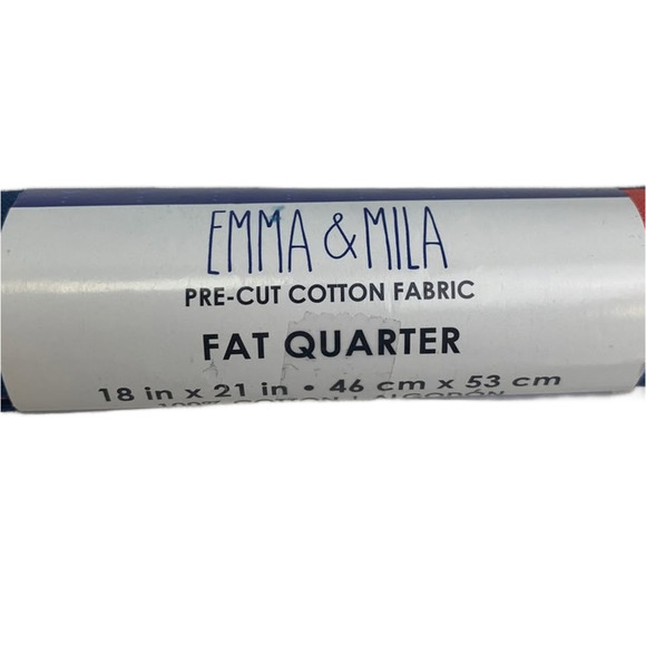 New Emma & Mila 18" X 21" USA Sunglasses Cotton Fat Quarter FQ Quilting Fabric - Picture 5 of 5